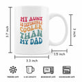 FHUGX Aunt Coffee Mug Ceramic 11oz Retro Preppy Auntie Gift by Deal US