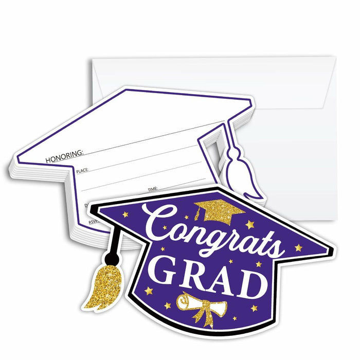 SHIEL-EVEN Graduation Invitation Cards with Envelope, 20 Count Party Decor by Deal US