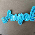 Cute Fashion Big Letters Sequins Patch Angel Girl Bling Iron On Sew On by Deal US