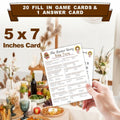 WeMaison Bible Game Cards 20 Pcs Christian Trivia Party Game A02 by Deal US
