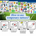 Soccer Temporary Tattoos Sport Theme Birthday Party Favors Decorations 96 PCS by Deal US