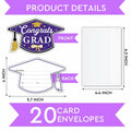 SHIEL-EVEN Graduation Invitation Cards with Envelope, 20 Count Party Decor by Deal US