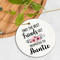 Voatok Promoted to Auntie Ornament Pregnancy Announcement Gift Decor by Deal US