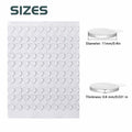 Adhesive Stick Dots Two-Sided Mounting Putty 0.4"x0.4" 600pcs Clear by Deal US