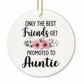 Voatok Promoted to Auntie Ornament Pregnancy Announcement Gift Decor by Deal US