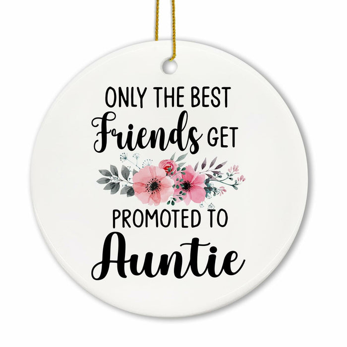 Voatok Promoted to Auntie Ornament Pregnancy Announcement Gift Decor by Deal US
