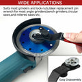 OLIREXD Adjustable Pin Wrench for Angle Grinder Machine Red by Deal US