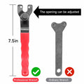 OLIREXD Adjustable Pin Wrench for Angle Grinder Machine Red by Deal US