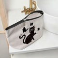 Henhesaha Cute Cat Mom Makeup Bag Cosmetic Travel Toiletry Bag for Women by Deal US