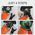 OLIREXD Adjustable Pin Wrench for Angle Grinder Machine Red by Deal US