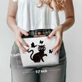 Henhesaha Cute Cat Mom Makeup Bag Cosmetic Travel Toiletry Bag for Women by Deal US