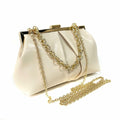 JRNDNIUO PU Leather Beige Clutch Purse Evening Bag for Women by Deal US