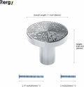 Rergy 10 Pack Silver Zinc Alloy Drawer Knobs Cabinet Pulls Decorative Hardware by Deal US