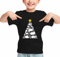 Toddler Kids Reindeer Christmas Short Sleeve Tee Shirt Size M Black by Deal US