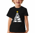 Toddler Kids Reindeer Christmas Short Sleeve Tee Shirt Size M Black by Deal US