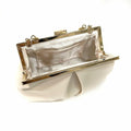 JRNDNIUO PU Leather Beige Clutch Purse Evening Bag for Women by Deal US