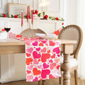 Joyfol Day Valentines Table Runner Red Love Heart 13x48 Inches by Deal US