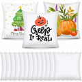 OLSUNOR 16 Pack 17.7"x17.7" White Sublimation Pillow Covers for DIY & Crafts by Deal US