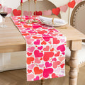 Joyfol Day Valentines Table Runner Red Love Heart 13x48 Inches by Deal US