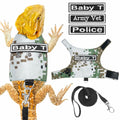 AnoleAir Bearded Dragon Adjustable Harness and Leash Green by Deal US