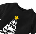 Toddler Kids Reindeer Christmas Short Sleeve Tee Shirt Size M Black by Deal US