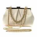 JRNDNIUO PU Leather Beige Clutch Purse Evening Bag for Women by Deal US