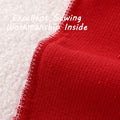 FUTEI Red Decorative Throw Pillow Covers 22x22 Inch Pack of 2 Soft Boucle by Deal US