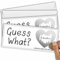 Guess What Surprise Scratch Cards 3x8in Silver 2 Set Personalized Travel Gift by Deal US