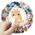 TaDadaPAO Cute Animal Stickers Zoo Theme Vinyl Waterproof 50Pcs Decals by Deal US