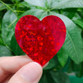 Dzrige 500pcs Red Heart Shape Glitter Stickers Love Scrapbooking Labels by Deal US