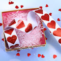 Dzrige 500pcs Red Heart Shape Glitter Stickers Love Scrapbooking Labels by Deal US