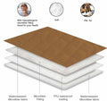 fuguitex Waterproof Reversible Dog Blanket Small 30x53 Brown Size 30x53 by Deal US