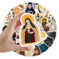 TaDadaPAO Cloisterer Christian Cross Stickers Waterproof Vinyl 50 Pcs by Deal US