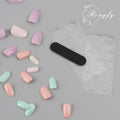 Press On Nails Short Square 24pcs Reusable Colorful Full Cover False Nails by Deal US
