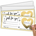 Just For You Surprise Scratch Cards 3x8in Gold 2 Set Personalized Gift by Deal US