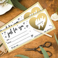 Just For You Surprise Scratch Cards 3x8in Gold 2 Set Personalized Gift by Deal US
