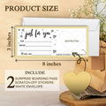 Just For You Surprise Scratch Cards 3x8in Gold 2 Set Personalized Gift by Deal US