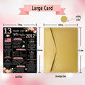 Happy 13th Birthday Card Gifts for Girls Daughter Niece Sister Teenagers by Deal US