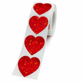 Dzrige 500pcs Red Heart Shape Glitter Stickers Love Scrapbooking Labels by Deal US