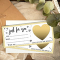 Just For You Surprise Scratch Cards 3x8in Gold 2 Set Personalized Gift by Deal US