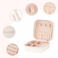 Sincerez Jewelry Box Small Portable Organizer Rings Necklaces Black by Deal US