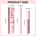 BestBy08/27 evpct Lip Liner Pencil & Lip Gloss Set Waterproof Matte Pink 09# by Deal US
