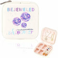Sincerez Jewelry Box Small Portable Organizer Rings Necklaces Black by Deal US