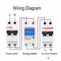 DDS6619-526L-2 Single Phase Electric Energy Meter Level 1 Accuracy Backlight by Deal US