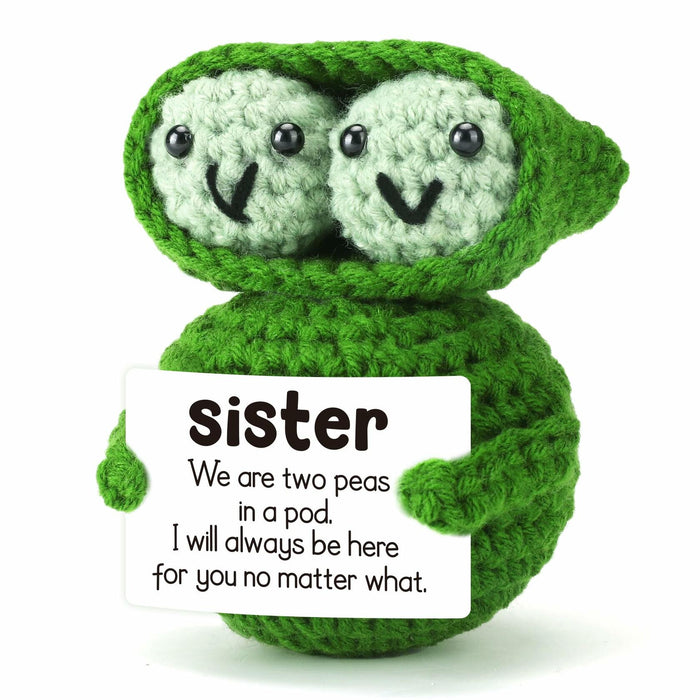 LEJIAJINW Handmade Mini Peas Gift for Sister Best Friend Cute Valentine by Deal US