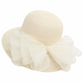 Kentucky Women Organza Derby Hat Wide Brim Summer Sun Cap Black by Deal US