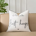 Sunkifover Embroidered Decorative Throw Pillow Cover 18x18 Grey by Deal US