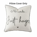 Sunkifover Embroidered Decorative Throw Pillow Cover 18x18 Grey by Deal US