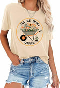 Hoeing Ain't Easy Women's Gardening T-Shirt Floral Garden Lover Gift Cyan Size by Deal US