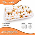 96PCS Silicone Beads Kit 15mm Round Rubber Beads 2 Colors DIY Crafts by Deal US